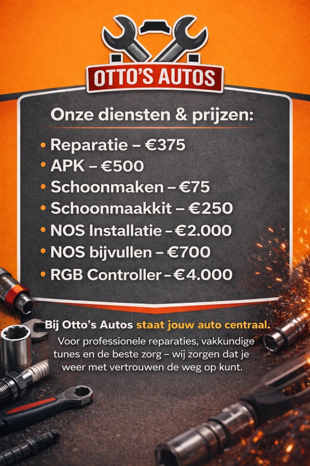 Bedrijven in Nederbeek; Otto's Auto's