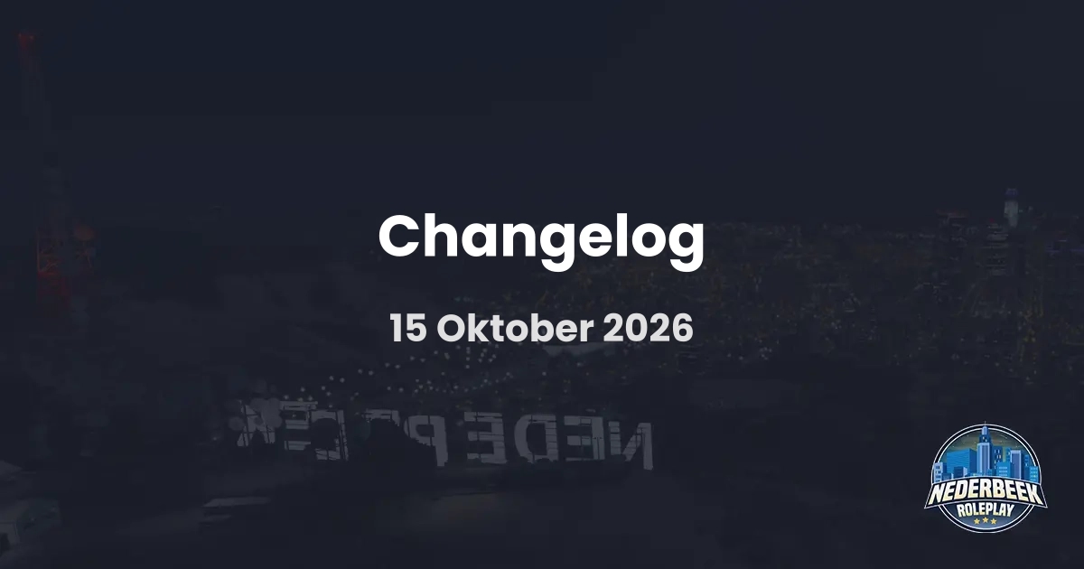 Changelog - 15 Oktober 2026