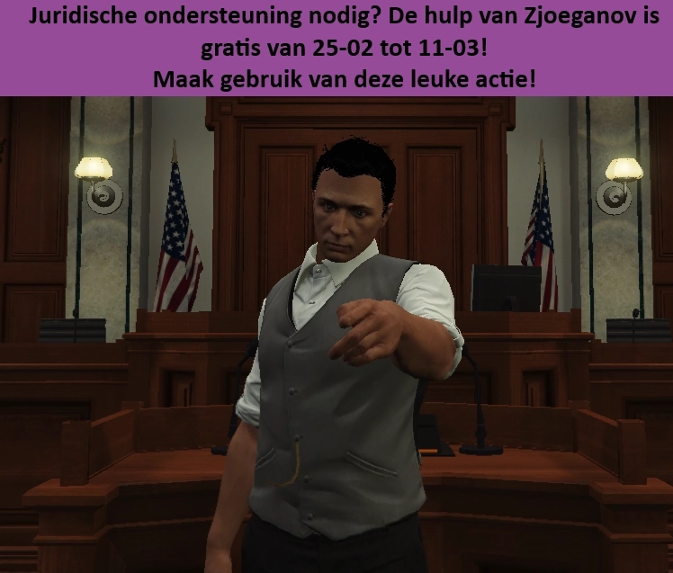 Gratis juridische hulp tot 11 maart: “Maak gebruik van je recht.”