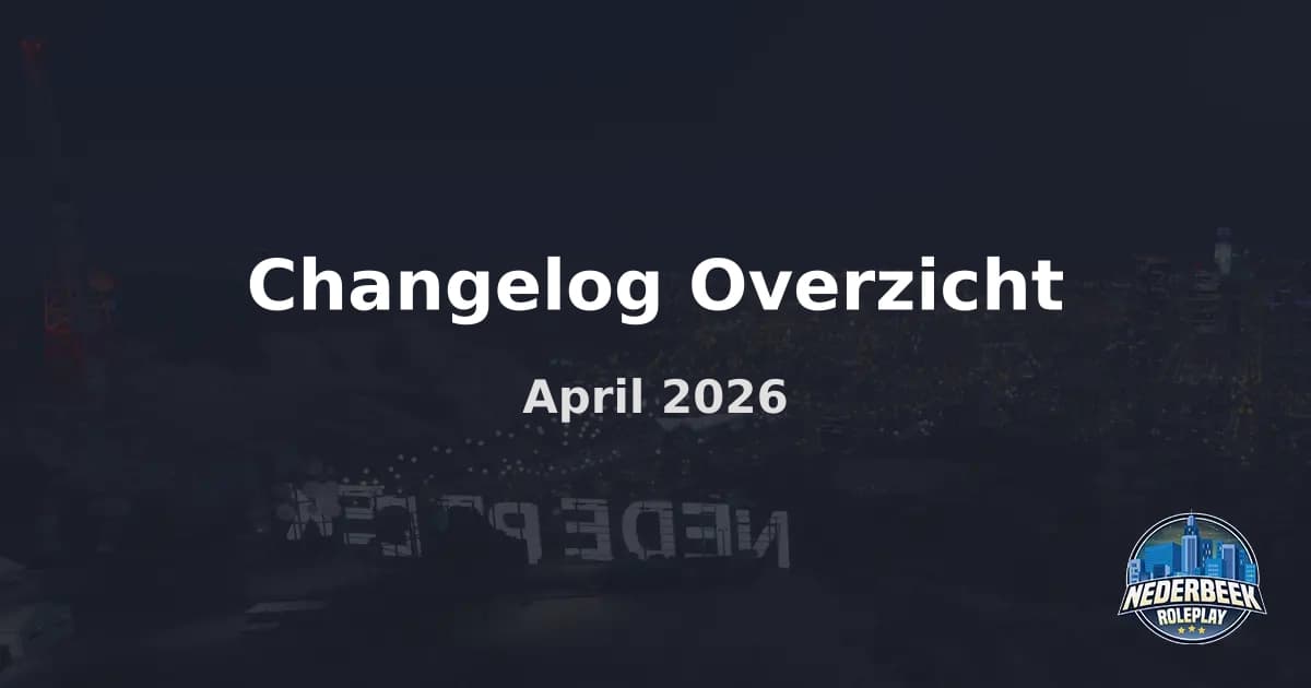 Changelog Overzicht - April 2026