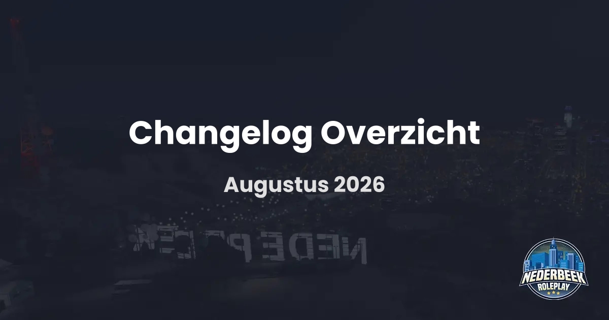 Changelog Overzicht - Augustus 2026