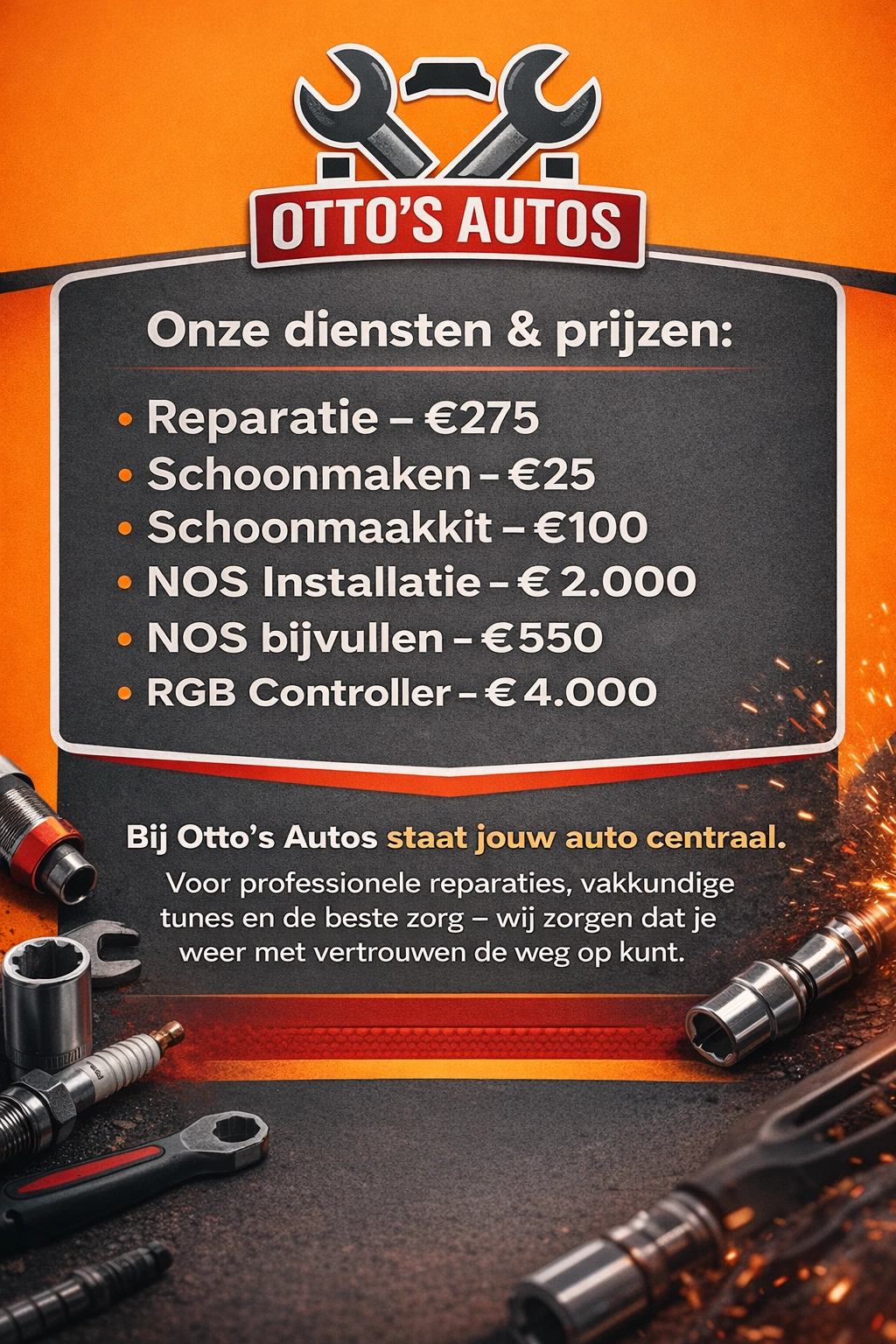 Bedrijven in Nederbeek; Otto's Auto's