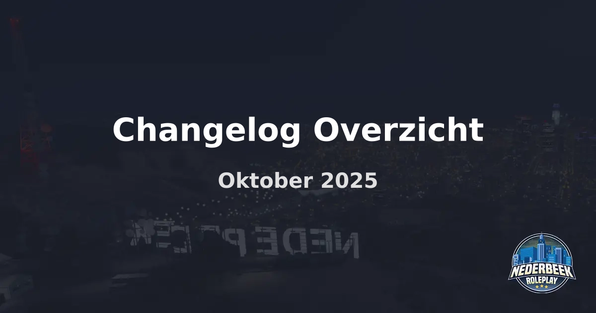 Changelog Overzicht - Oktober 2025